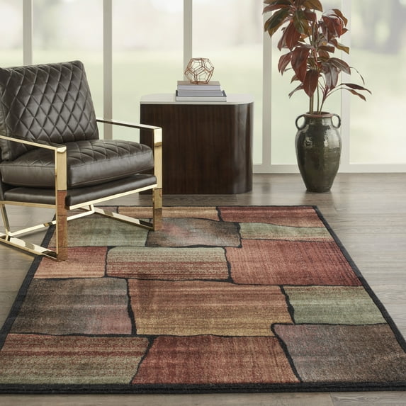 Nourison Expressions Modern Multicolor 3'6" x 5'6" Area Rug, (4x6)