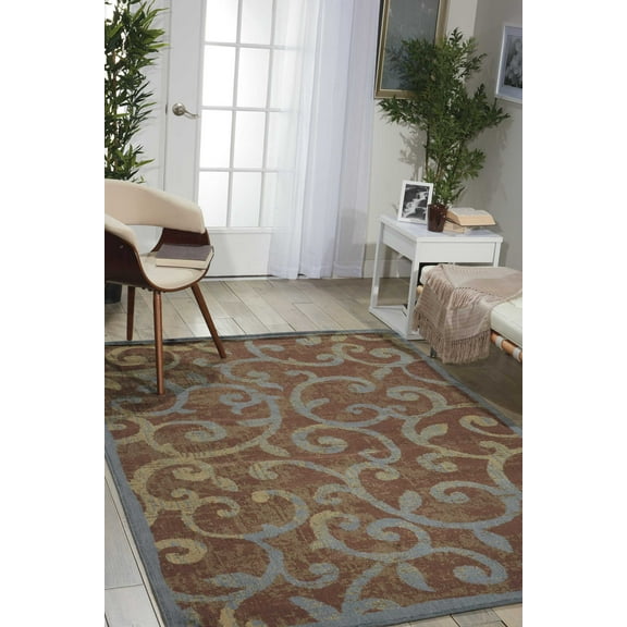 Nourison Expressions Modern Multicolor 7'9" x 10'10" Area Rug, (8x11)