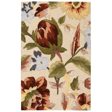 Nourison Fantasy Botanical Ivory 1'9" x 2'9" Area Rug, (2x3)