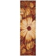 thumbnail image 1 of Nourison  Fantasy Abstract Floral Area Rug Red 2'3" x 8' Runner 8' Runner Runner, Indoor, Handmade Entryway, Kitchen, Living Room Beige Runner,, 1 of 5