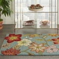 thumbnail image 1 of Nourison Fantasy Floral Aqua 1'9" x 2'9" Area Rug, (2x3), 1 of 10