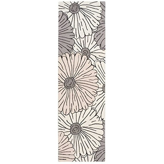 Nourison Fantasy Floral Area Rug Ivory/Multi 2'3" x 8' Runner 8' Runner Accent, Indoor, Handmade Entryway, Kitchen, Living Room Ivory Patterned