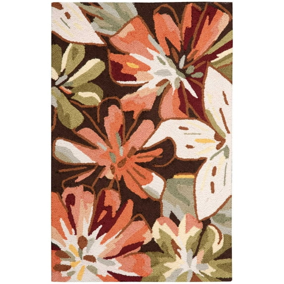 Nourison Fantasy Floral Multicolor 2'6" x 4' Area Rug, (3x4)
