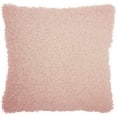 thumbnail image 1 of Nourison Faux Fur Rose Decorative Throw Pillow , 22" x 22", 1 of 3