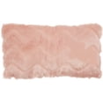 thumbnail image 1 of Nourison Faux Fur Solid Blush Decorative Throw Pillow , 14" x 24", 1 of 5