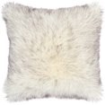 thumbnail image 1 of Nourison Faux Fur Solid Grey Decorative Throw Pillow , 22" x 22", 1 of 2