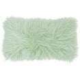 thumbnail image 1 of Nourison Faux Fur Solid Spa Decorative Throw Pillow , 14" x 24", 1 of 3