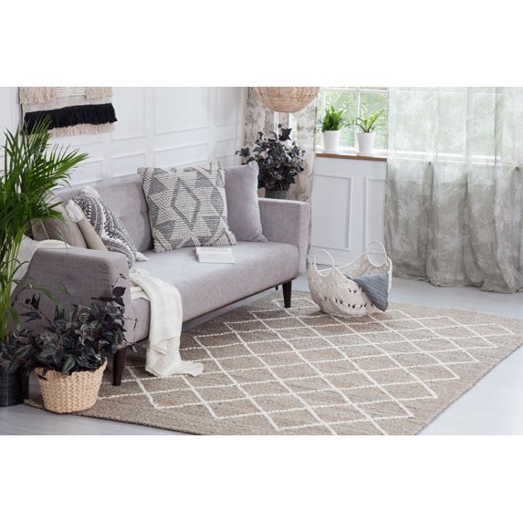 Nourison Feather Soft Contemporary Ivory Blue Area Rug