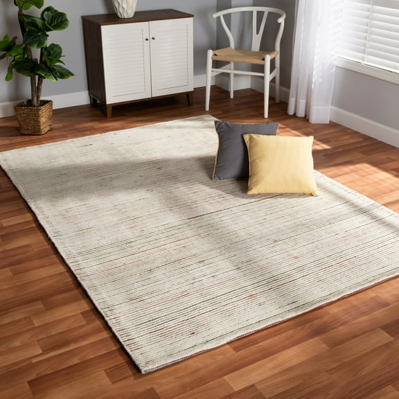 Baxton Studio Finsbury Modern and Contemporary Multi-Colored Hand-Tufted Wool Blend Area Rug