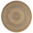 thumbnail image 1 of LR Home Boutique Jute Jute Area Rug Indoor in Tan/Brown, 7'6" Round, 1 of 9