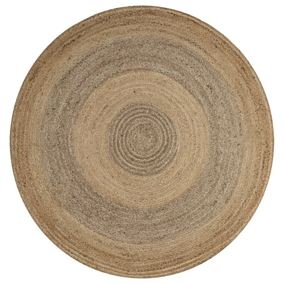 LR Home Boutique Jute Jute Area Rug Indoor in Tan/Brown, 7'6" Round