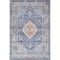 thumbnail image 1 of Nourison Fulton Bordered Medallion Non-Slip Flatwoven Indoor Rug Blue 5' x 7', 1 of 7