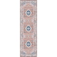 thumbnail image 1 of Nourison Fulton Bordered Medallion Non-Slip Flatwoven Indoor Rug Coral 2'3" x 7'6", 1 of 5