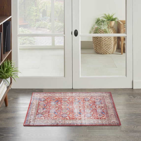 Nourison Fulton Persian Red 2' x 3' Area Rug, (2x3)