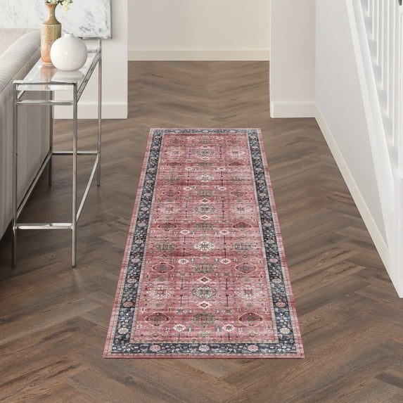 Nourison Fulton Vintage Brick 2'3" x 7'6" Area Rug, (2x8)