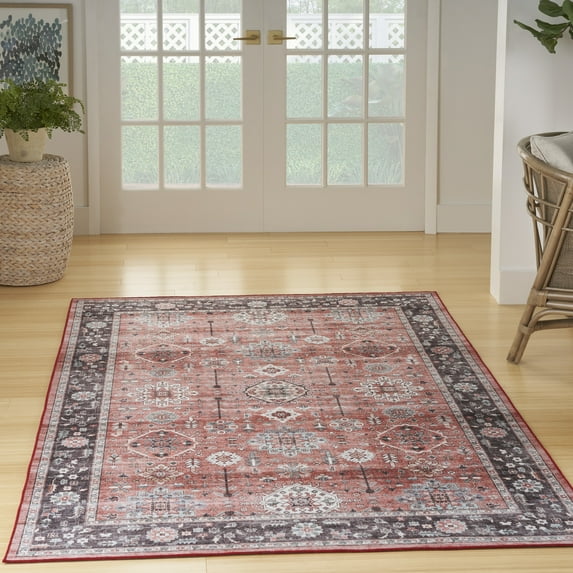 Nourison Fulton Vintage Brick 5' x 7' Area Rug, (5x7)