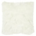 thumbnail image 1 of Nourison Fur White Decorative Throw Pillow , 1'5"X1'5", 1 of 2