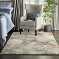 thumbnail image 1 of Nourison Fusion Abstract Cream/Multi 5'3" x 7'3" Area Rug, (5x7), 1 of 9