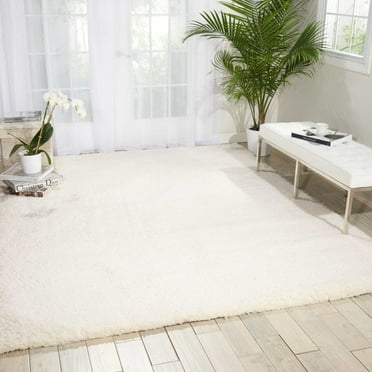 Nourison Galway Solid Ivory 7'6" x 9'6" Area Rug, (8x10)
