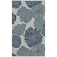 thumbnail image 1 of Nourison Garden Oasis Floral Flatweave Indoor Outdoor Rug Blue 3' x 5', 1 of 8