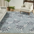 thumbnail image 1 of Nourison Garden Oasis Indoor/Outdoor Blue 9' x 12' Area Rug (9x12), 1 of 9