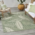 thumbnail image 1 of Nourison Garden Oasis Indoor/Outdoor Green Ivory 4' x 6' Area Rug (4x6), 1 of 9