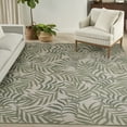 thumbnail image 1 of Nourison Garden Oasis Indoor/Outdoor Ivory Green 9' x 12' Area Rug (9x12), 1 of 9