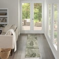 thumbnail image 1 of Nourison Garden Oasis 2' x 6' Ivory Green Outdoor Rug, 1 of 9