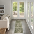 thumbnail image 1 of Nourison Garden Oasis 2' x 8' Green Ivory Outdoor Rug, 1 of 9