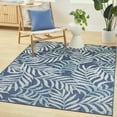thumbnail image 1 of Nourison Garden Oasis Indoor/Outdoor Navy 5' x 7' Area Rug (5x7), 1 of 10