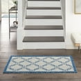 thumbnail image 1 of Nourison Garden Party Indoor/Outdoor Traditional Trellis Ivory Blue 2'2" x 3'9" Area Rug, (2' x 4'), 1 of 8