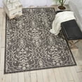 thumbnail image 1 of Nourison Garden Party Indoor/Outdoor Transitional Damask Charcoal 9'6" x 13' Area Rug, (10' x 13'), 1 of 7