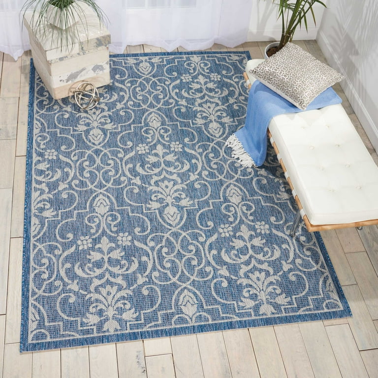 3' X 4' Green Damask Indoor Outdoor Area Rug 3' X 4' Green Damask Indoor Outdoor Area Rug
