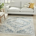 thumbnail image 1 of Nourison Geneva Traditional French Country Lt.Blue/Ivory 5'3" x 7'3" Area Rug, (5'x 8'), 1 of 8