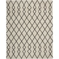 thumbnail image 1 of Nourison Geometric Shag GOS01 Ivory/Charcoal Indoor Area Rug - 7'10X9'10, 1 of 9