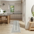 thumbnail image 1 of Nourison Glam Abstract Silver 2'3" x 7'6" Area Rug (2x8), 1 of 8