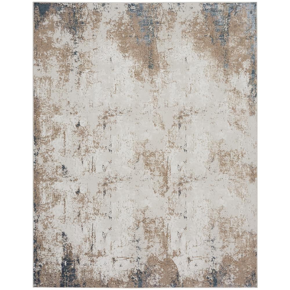 Nourison Glam Abstract Taupe/Multi 7'10" x 9'10" Area Rug (8x10)