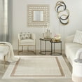 thumbnail image 1 of Nourison Glam Geometric Ivory Cream 5'3" x 7'3" Area Rug, (5x7), 1 of 9