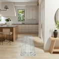thumbnail image 1 of Nourison Glam Geometric Ivory/Taupe 2'3" x 7'6" Area Rug (2x8), 1 of 8
