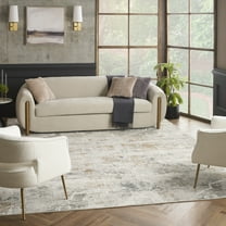 Nourison Glam Modern Grey Multicolor 9' x 12' Area Rug (9x12)