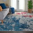 thumbnail image 1 of Nourison Global Vintage Abstract Multicolor 8'10" x 11'10" Area Rug, (9x12), 1 of 8