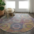 thumbnail image 1 of Nourison Global Vintage Bohemian Multicolor 4' x ROUND Area Rug, (4' Round), 1 of 8