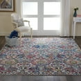 thumbnail image 1 of Nourison Global Vintage Distressed Farmhouse Ivory/Blue 7'10" x 9'10" Area Rug, (8' x 10'), 1 of 8
