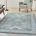 thumbnail image 1 of Nourison Global Vintage French Country Ivory Light Blue 4' x 6' Area Rug, (4' x 6'), 1 of 8