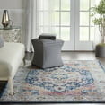 thumbnail image 1 of Nourison Global Vintage Persian Blue/Multicolor 4' x 6' Area Rug, (4x6), 1 of 8