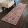 thumbnail image 1 of Nourison Global Vintage Persian Red 2' x 6' Area Rug, (2x6), 1 of 7