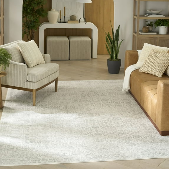 Nourison Grace 7'10" x 9'10" Grey Vintage Indoor Rug