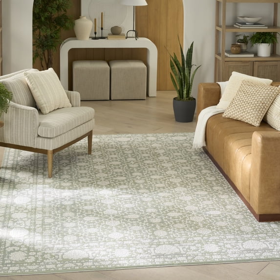 Nourison Grace 7'10" x 9'10" Sage Vintage Indoor Rug