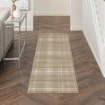 thumbnail image 1 of Nourison Grafix 2'3" x 10' Taupe Farmhouse Indoor Rug, 1 of 7
