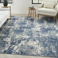 thumbnail image 1 of Nourison Grafix 3'9" x 5'9" Navy Blue Modern Indoor Rug, 1 of 8